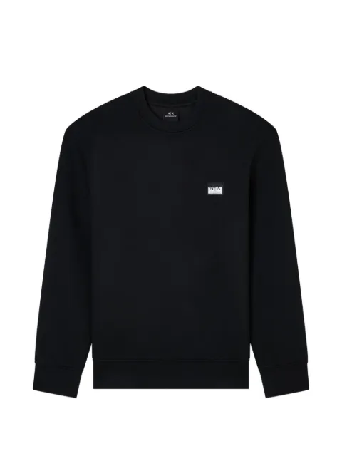 Armani Exchange logo-patch sweatshirt Black XM001888AF18746