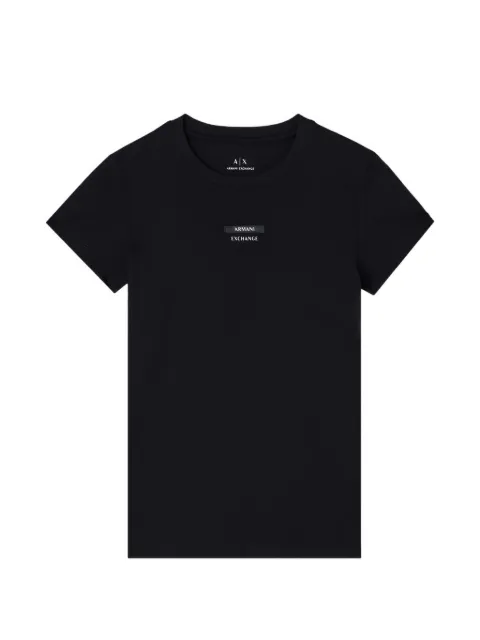Armani Exchange logo-patch T-shirt Black XW001369AF10356