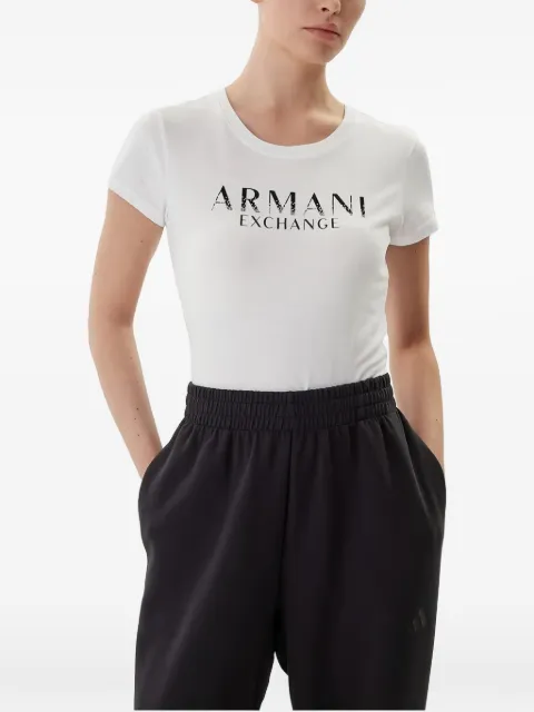 Armani Exchange logo-print T-shirt White XW001351AF17172