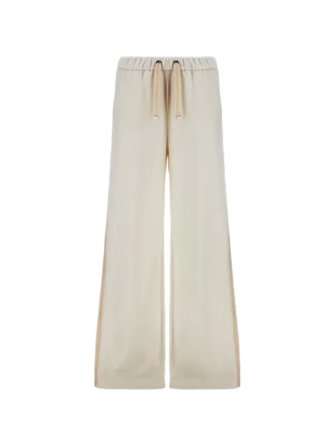 Herno Resort drawstring-waist wide-leg trousers Neutrals PT00058DR12934