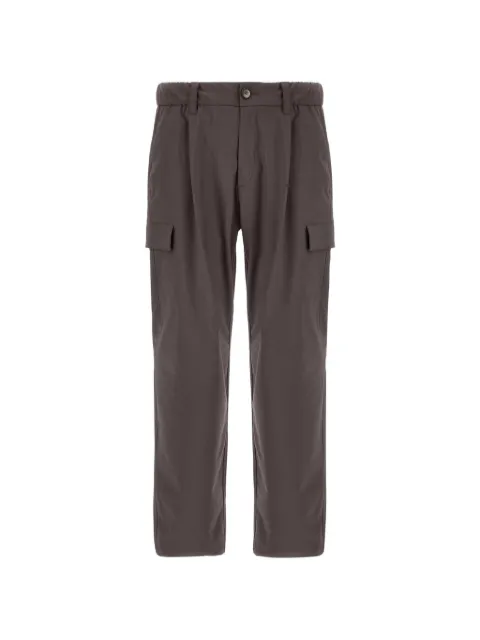 Herno melange-effect pleated trousers Brown PT00035UR12742S