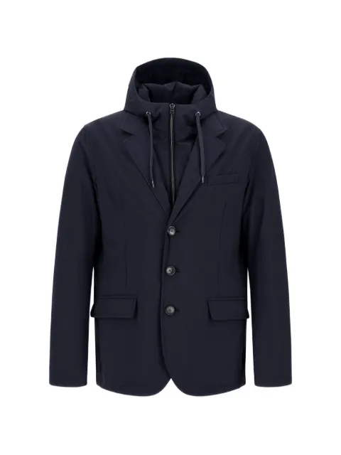 Herno hooded-bib jacket Blue GA00018UR12742S
