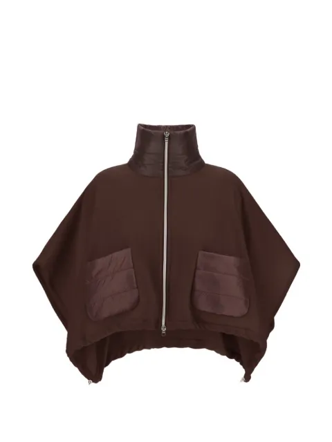 Herno Resort kimono-sleeve poncho Brown GI00042DR33395