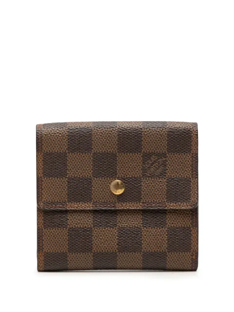 Louis Vuitton Pre-Owned 2004 Damier Ebene Portefeuille Elise Wallet small wallets Brown IMTZAJPAQZUVHU94