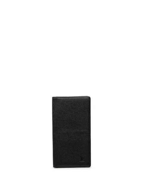 Louis Vuitton Pre-Owned 2002 Taiga Brazza Wallet long wallets Black DXJD4KU09ISY4A6U
