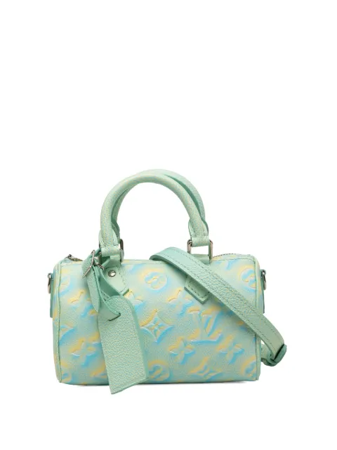 Louis Vuitton Pre-Owned 2022 Monogram Empreinte Summer Stardust Nano Speedy satchel Green 2HGWCCQ5O8SP62IO