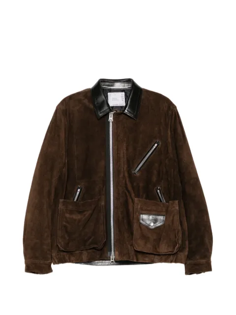 sacai suede blouson Brown 2604052M