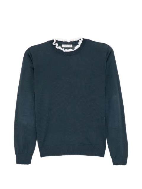 Undercover ruffled-trim sweater Blue UP2F1904