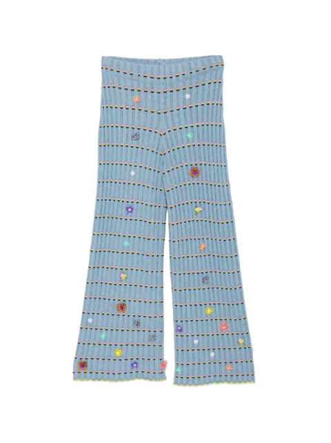 YANYAN KNITS Dotty trousers Blue YYW261861