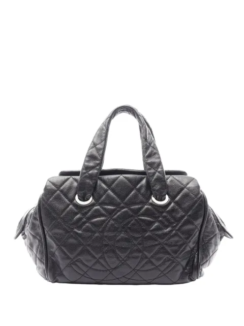 CHANEL Pre-Owned 2006-2008 Quilted Caviar Timeless Bowler Bag handbag Black KH3012A8RL99MOVZ