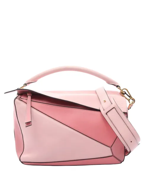 Loewe Pre-Owned 2010-2026 Medium Calfskin Puzzle satchel Pink CC1MJ2OYIIK98Z5H