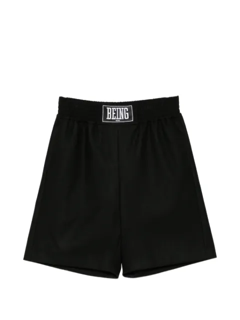 sacai logo-patch shorts Black 2604087M