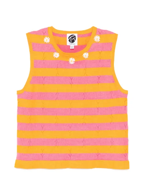 YANYAN KNITS Daisy tank top Orange YYW261111