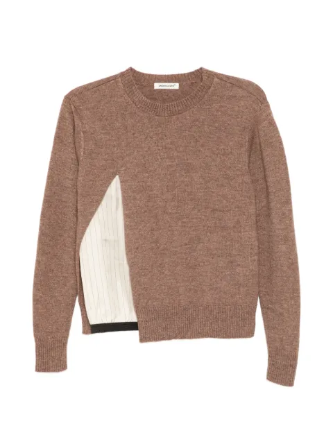 Undercover layered sweater Brown UP2F1902