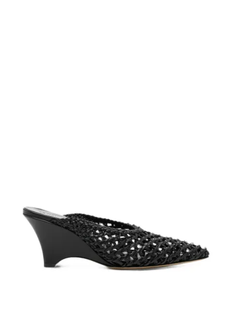 Le Monde Beryl Victoria Wedge mules Black VWMNWVBLABLACK
