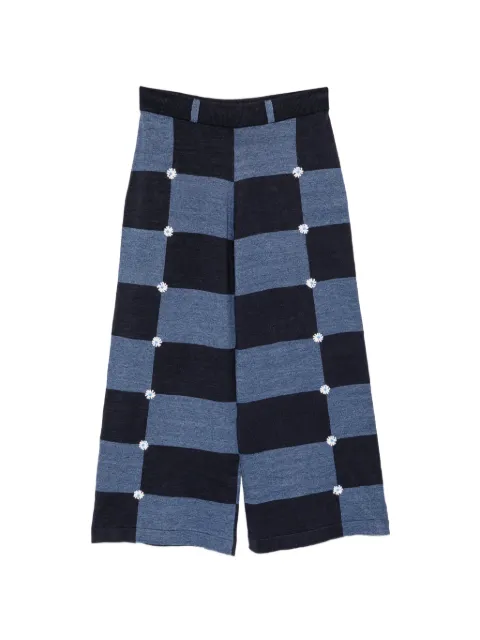 YANYAN KNITS Daisy trousers Blue YYW261142