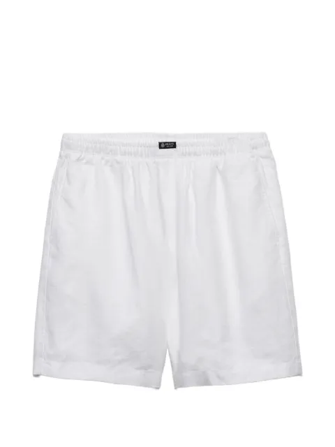 Prada linen Bermudas White SPH552SOOO19VM