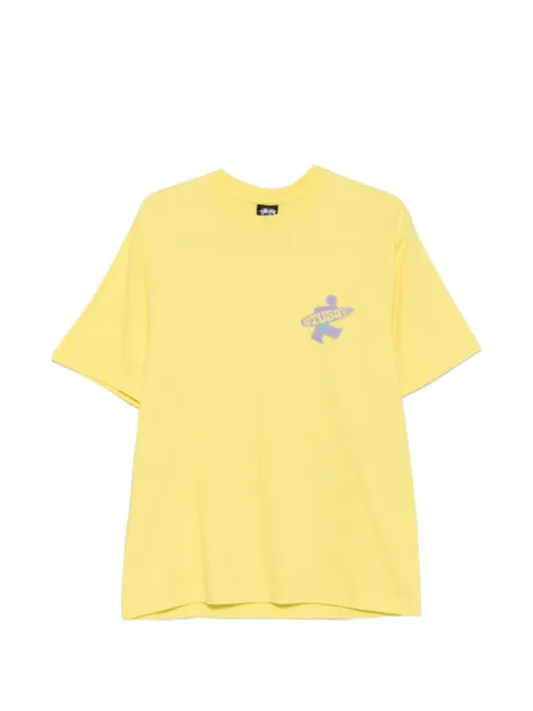 Stüssy Dot Surf graphic-print T-shirt Yellow 1905195