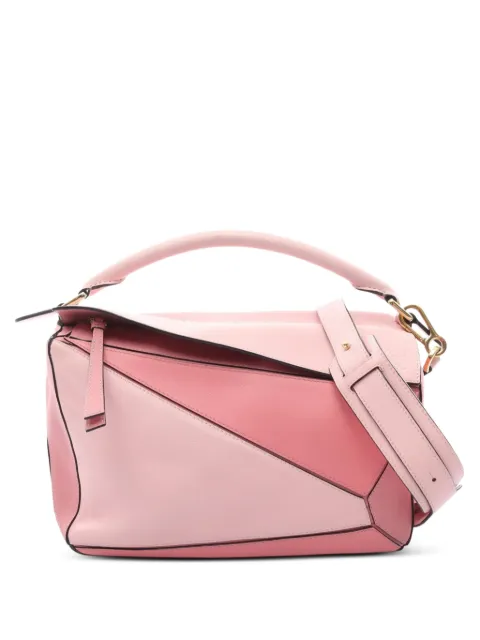 Loewe Pre-Owned 2000s medium Puzzle two-way handbag Pink 1083083