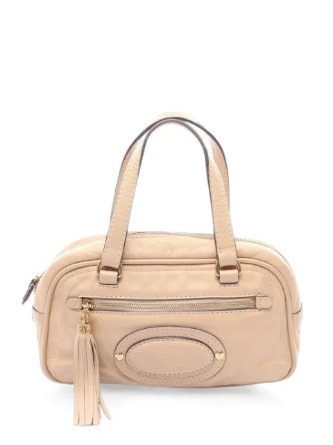 Loewe Pre-Owned 2000s Anagram tassel handbag Neutrals 1082536