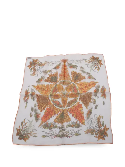 Hermès Pre-Owned 2010s Pythagore scarf White 1081826