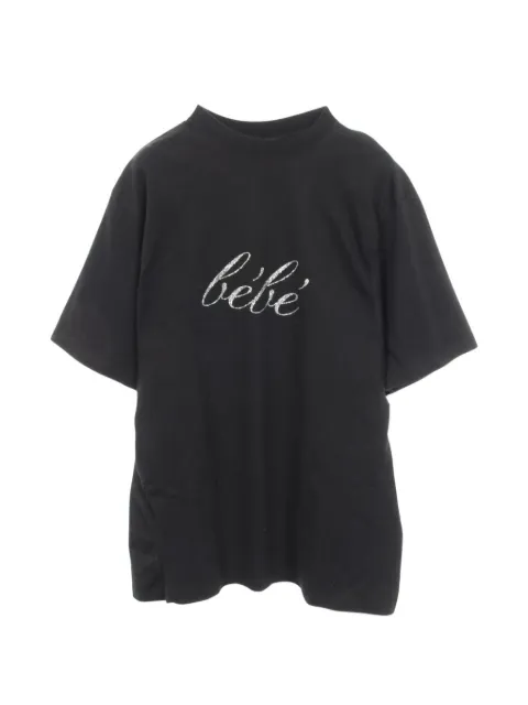 Balenciaga Pre-Owned 2010s rhinestone T-shirt Black 1078716