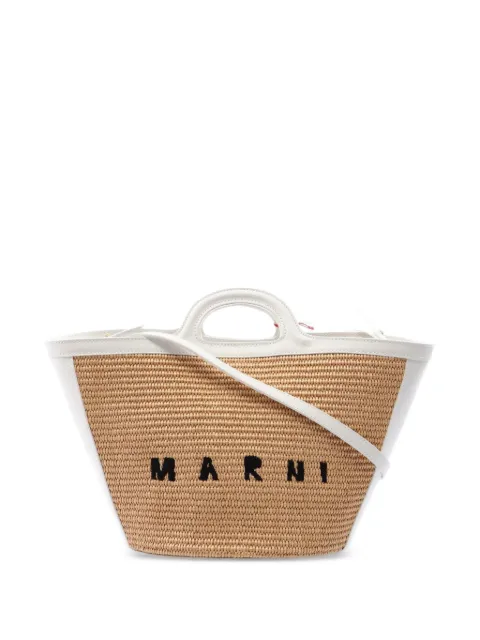 Marni Pre-Owned 2020s small Tropicalia Summer two-way handbag Neutrals 1083099