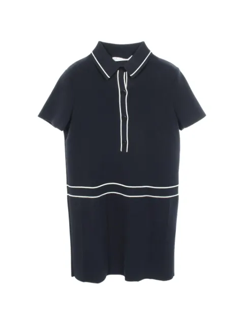 Christian Dior Pre-Owned 2010s pleated mini dress Blue 1076254