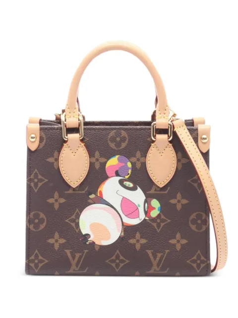 Louis Vuitton Pre-Owned x Takashi Murakami 2010s BB On-The-Go two-way handbag Brown 1082114
