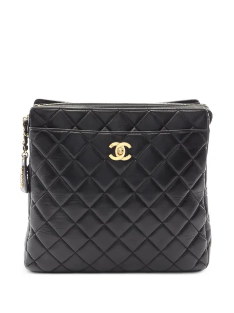 CHANEL Pre-Owned 1996-1997 quilted leather backpack Black 10816744194742