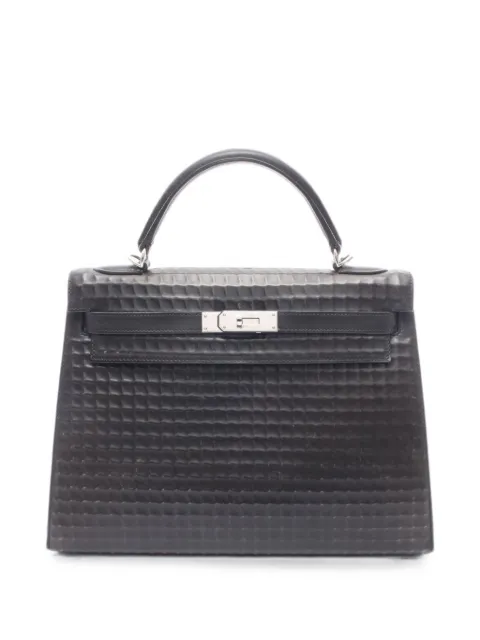 Hermès Pre-Owned 2003 32 Kelly two-way handbag Black 1082088GINSQUARE