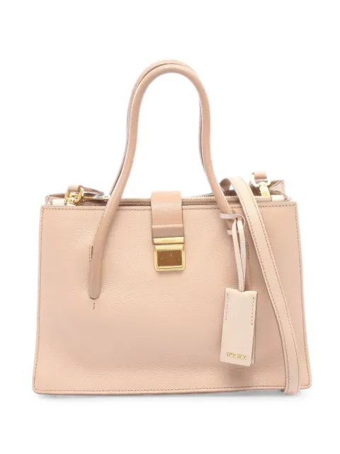 Miu Miu Pre-Owned 2000s Madras two-way handbag Pink 1081985