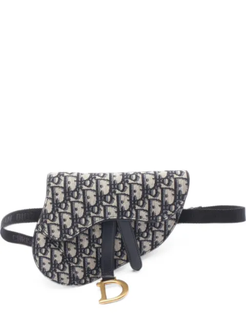 Christian Dior Pre-Owned 2010s Saddle Oblique belt bag Blue 1082141