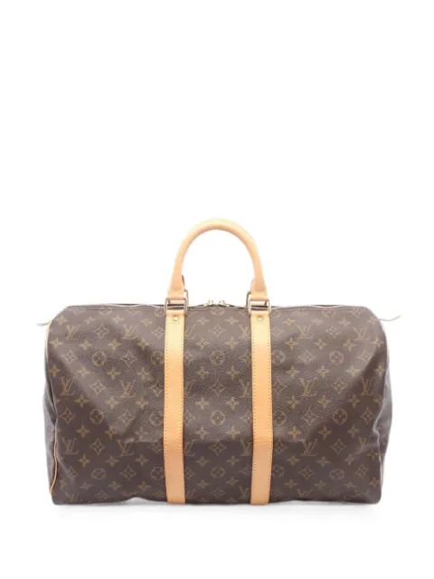 Louis Vuitton Pre-Owned 1995 45 Keepall Monogram holdall bag Brown 1082180SP0935