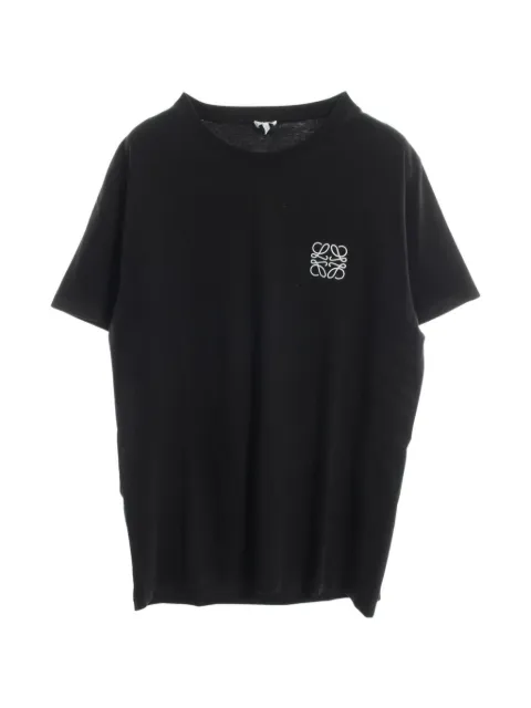 Loewe Pre-Owned 2010s Anagram embroidery T-shirt Black 1079636