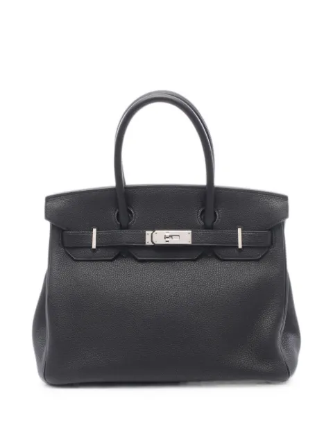 Hermès Pre-Owned 2017 Birkin 30 tote bag Black 1082967A