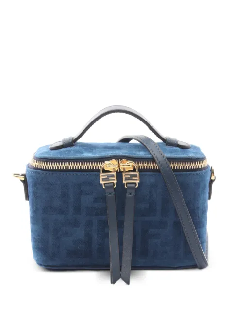 Fendi Pre-Owned 2020s Vanity FF tote bag Blue 1081859