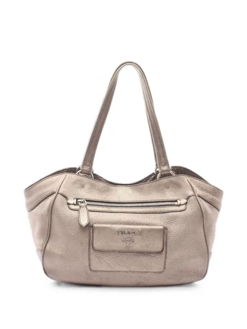 Prada Pre-Owned 2000s Vitello Daino shoulder bag Neutrals 1081415