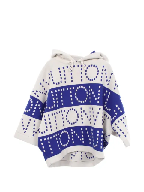 Louis Vuitton Pre-Owned 2010s chunky-stripe hoodie White 1079621