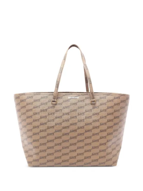 Balenciaga Pre-Owned 2010s BB-monogram tote bag Neutrals 1082992