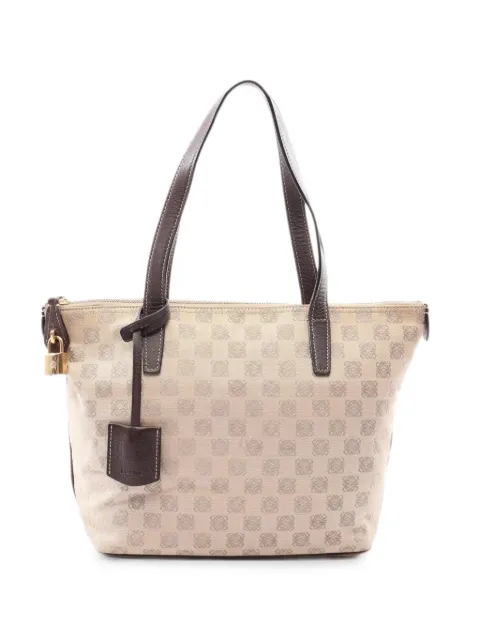 Loewe Pre-Owned 2000s Anagram monogram tote bag Neutrals 1082639