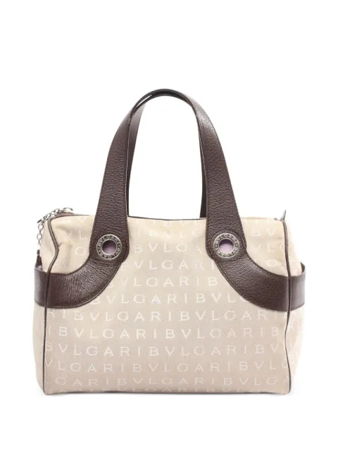Bvlgari Pre-Owned 2000s Logomania tote bag Neutrals 1082626