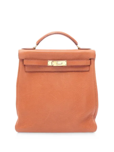Hermès Pre-Owned 2001 Kelly Ad GM backpack Orange 1082164EINSQUARE