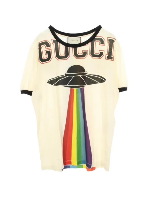 Gucci Pre-Owned 2010s printed cotton T-shirt Neutrals 1078735