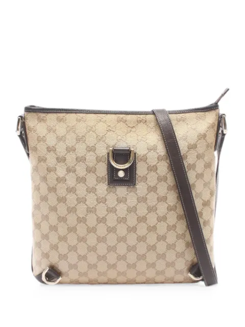 Gucci Pre-Owned 2000s GG Crystal Abbey cross body bag Neutrals 1082609