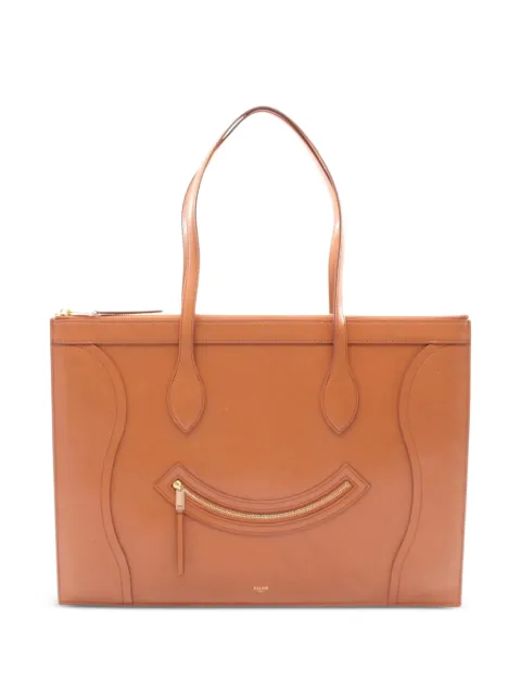 Celine Pre-Owned 2020s Flat Luggage leather tote bag Brown 1081858