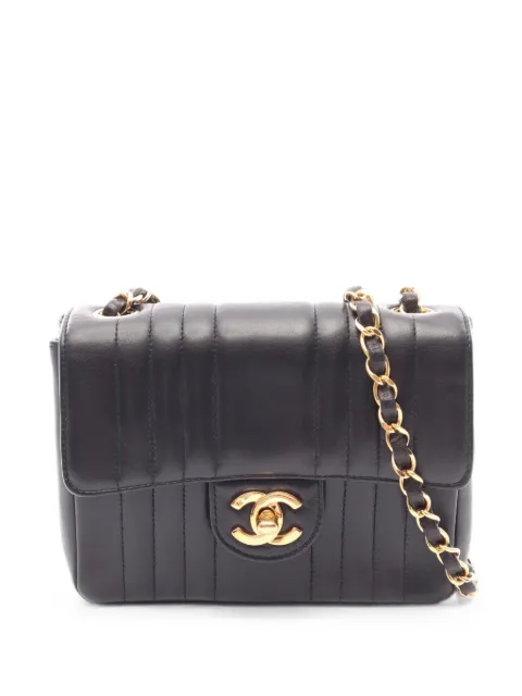 CHANEL Pre-Owned 1991-1994 mini Mademoiselle shoulder bag Black 10821962641085