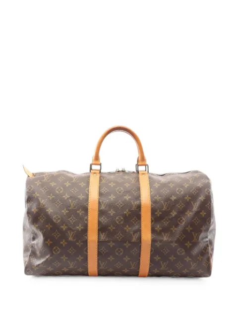Louis Vuitton Pre-Owned 1990 Monogram Keepall 50 Boston bag Brown 1081125MB0990