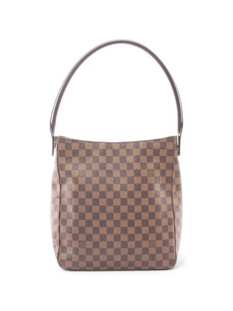 Louis Vuitton Pre-Owned 2001 Damier Ebene Looping GM shoulder bag Brown 1081399MI1001