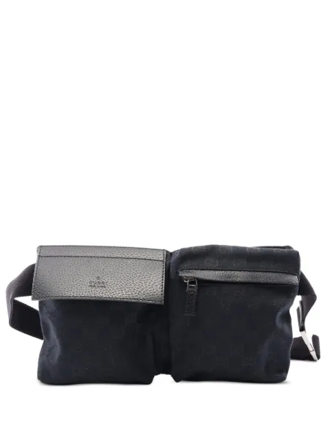 Gucci Pre-Owned 2010s GG canvas belt bag Black 1082978